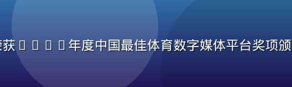 米兰体育荣获2024年度中国最佳体育数字媒体平台奖项颁奖典礼现场